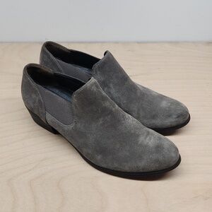 Paul Green Chelsea Ankle Faith Booties Boots Suede Gray Women's Sz 6 EUC NICE!